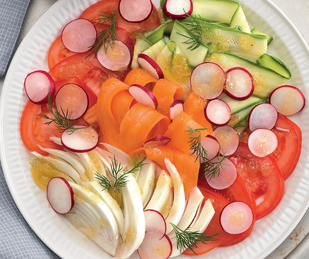 Cena leggera con verdure