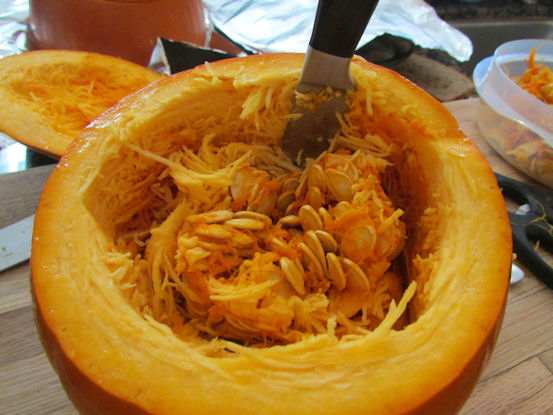 come pulire la zucca