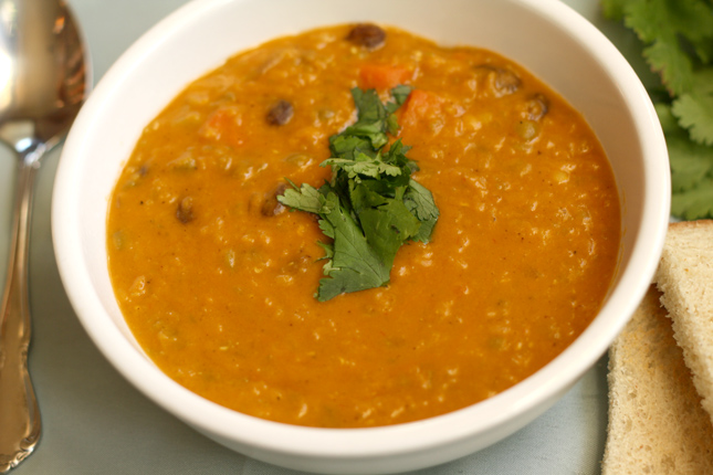 ricetta zuppa di lenticchie al curry