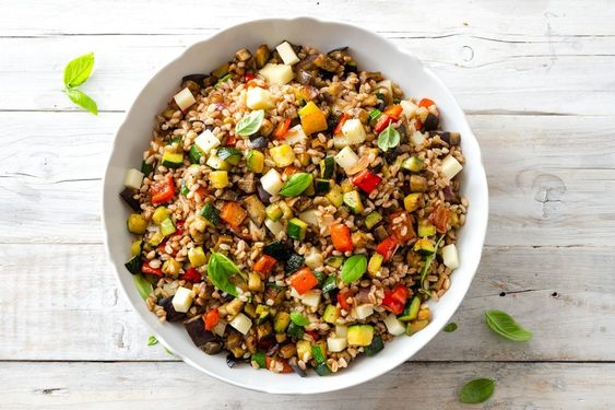 insalata di riso con germe di grano