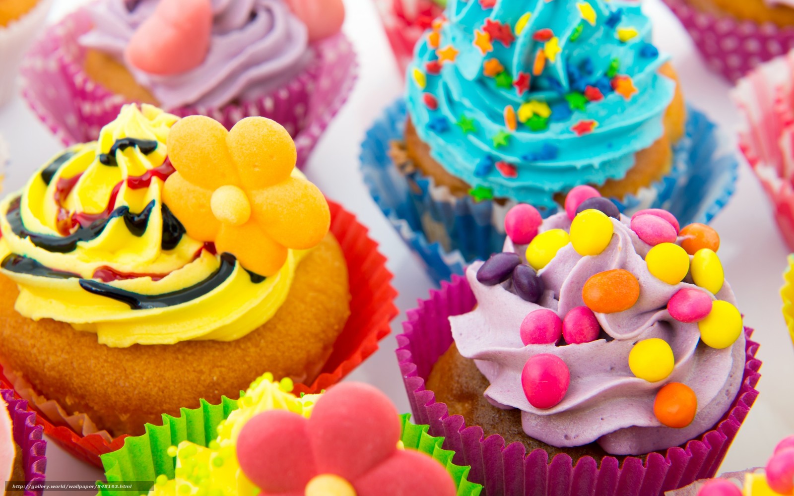 545193 food fresh cupcakes colorful yummy 2560x1600 www.Gde Fon.com  1