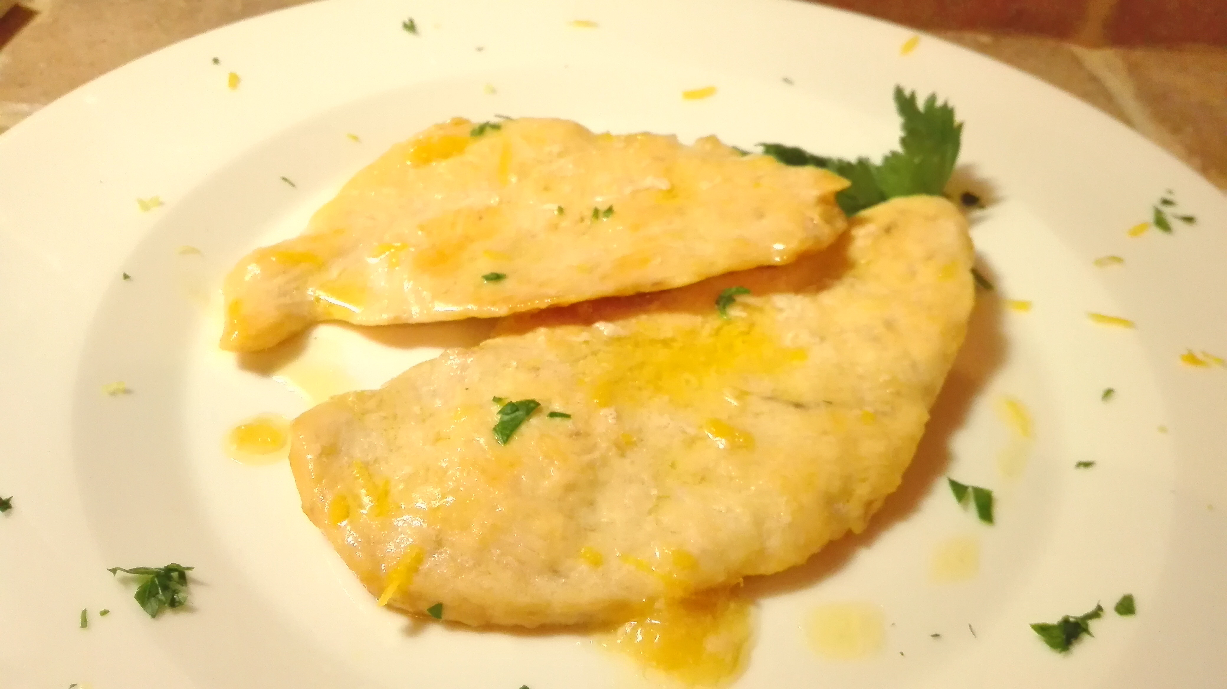 scaloppine di pollo al limone per bambini