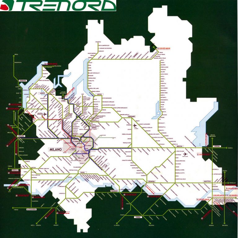 Trenord mappa linee 1