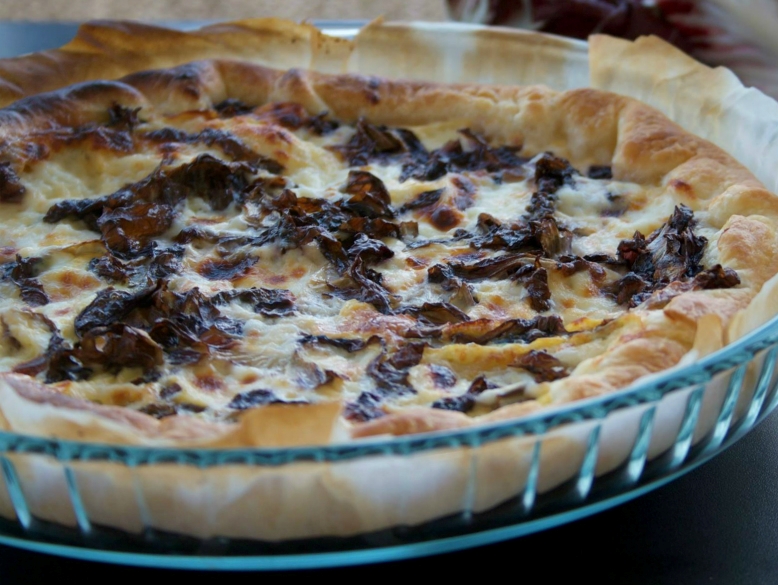 torta salata con radicchio