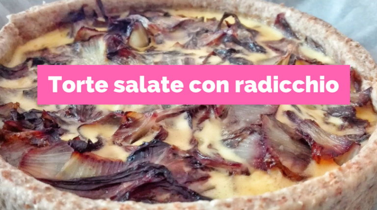 Torta salata con radicchio