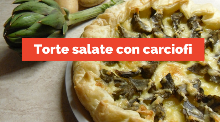 Torta salata carciofi