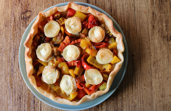 Torta salata con peperoni senza