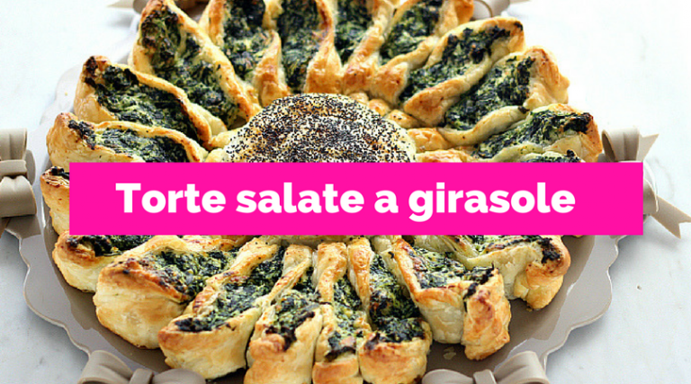 Torta salata a girasole