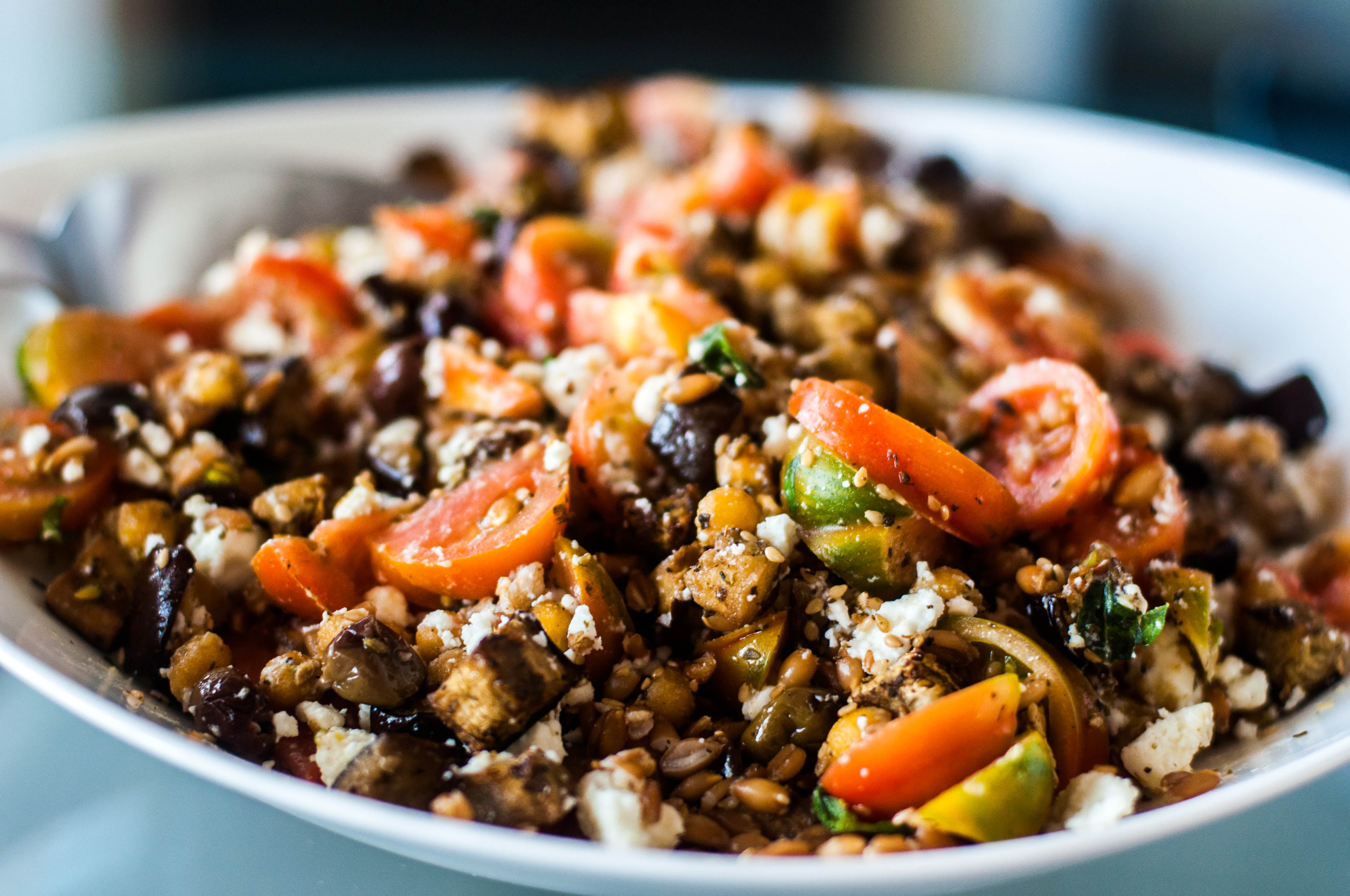 insalata di farro vegetariana