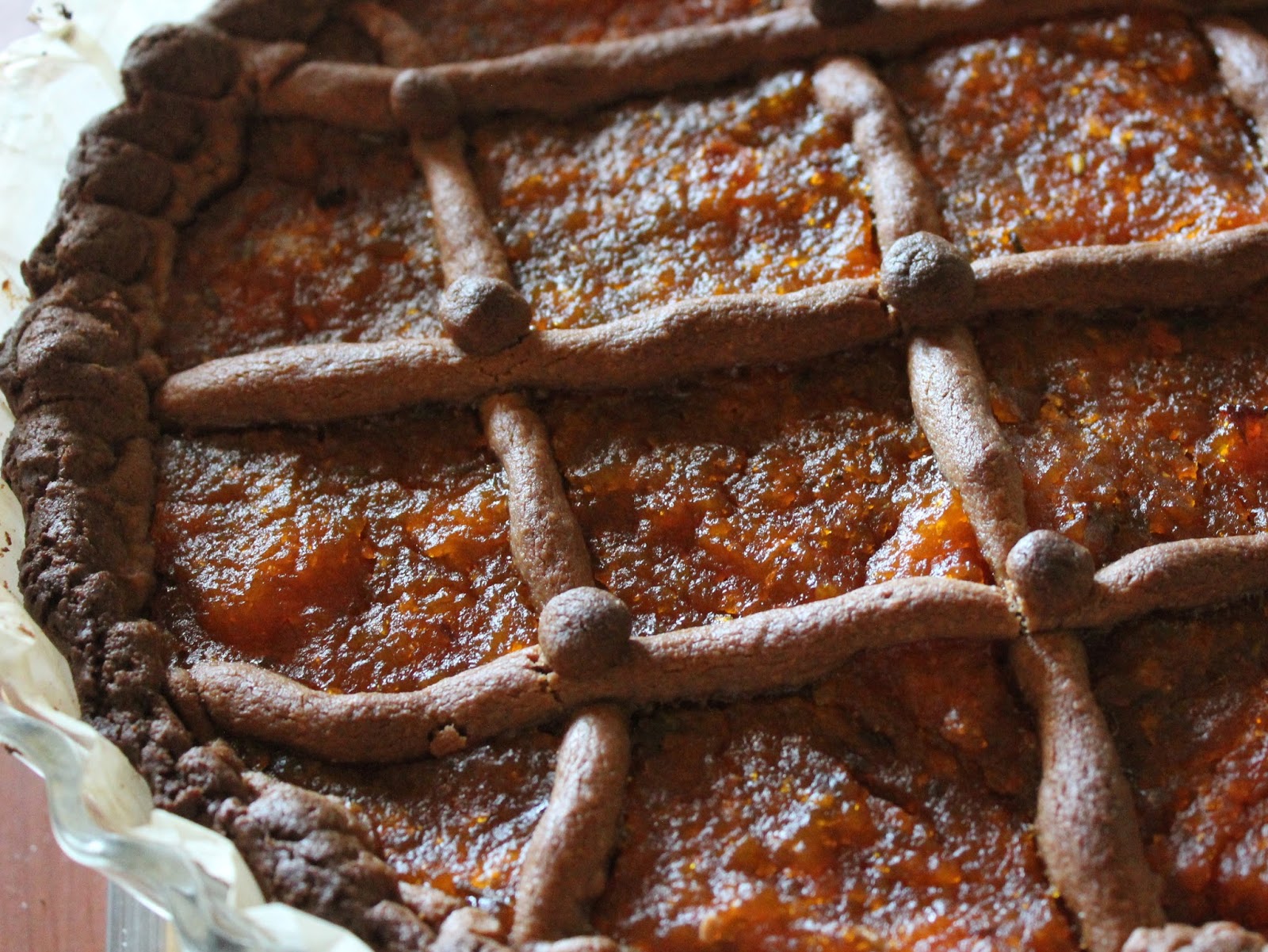 crostata con farina di castagne