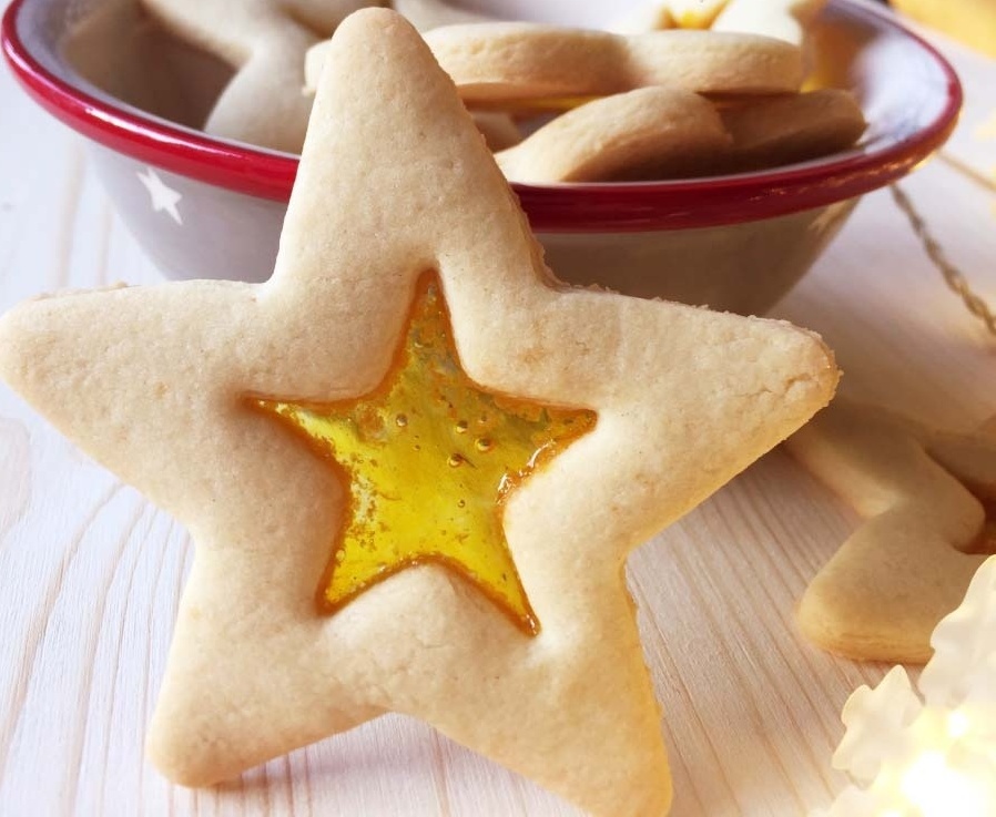 biscotti di vetro natalizi