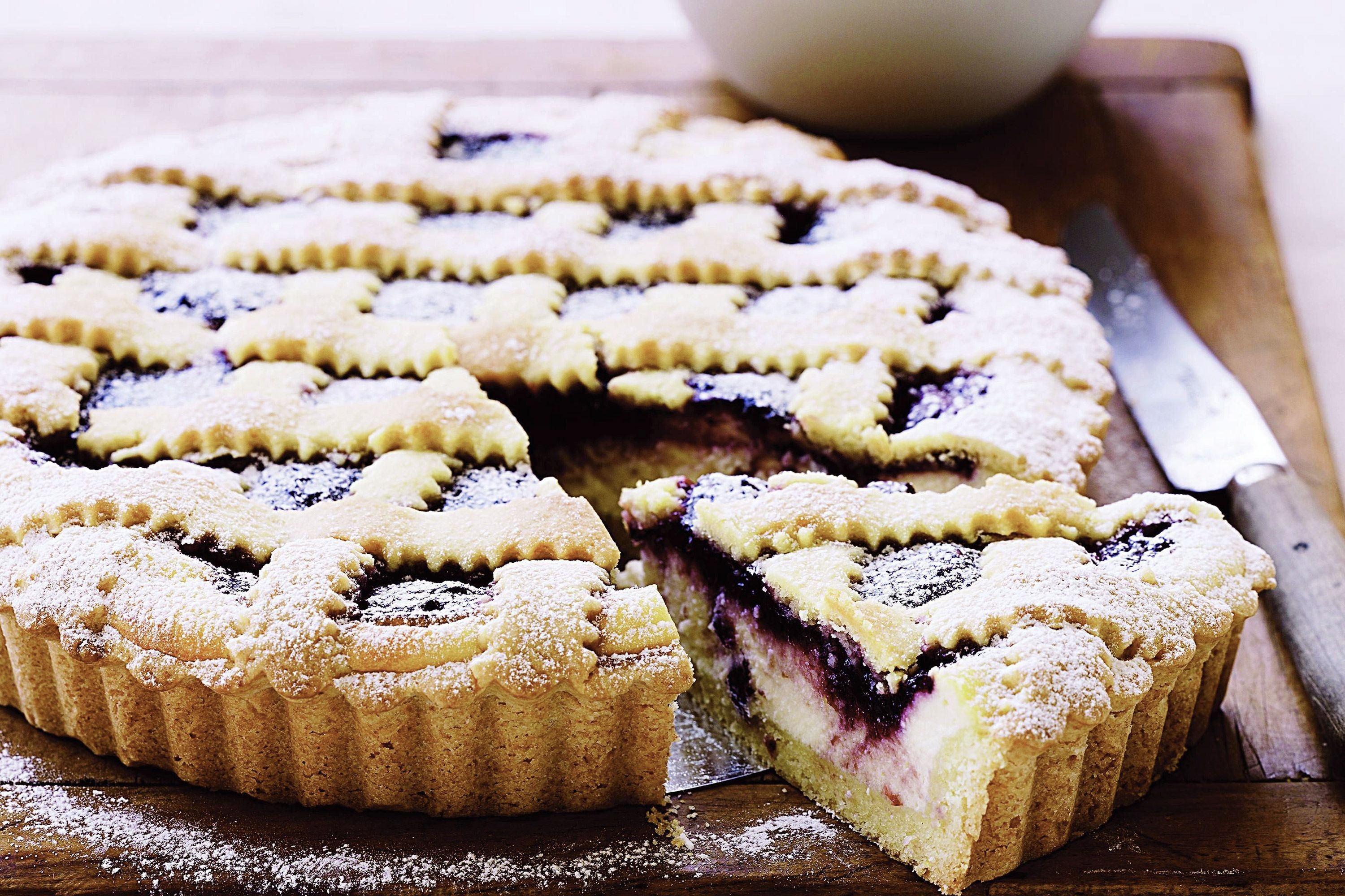 crostata con farina di lupini