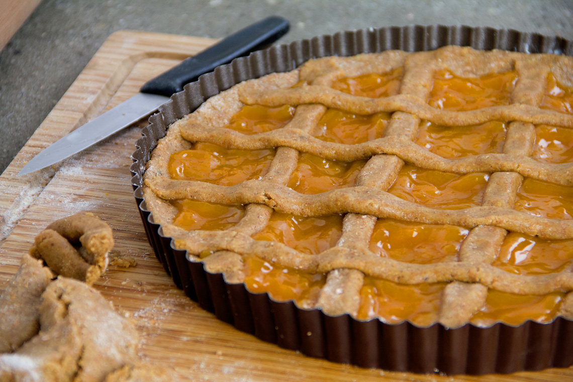 crostata con farina di kamut