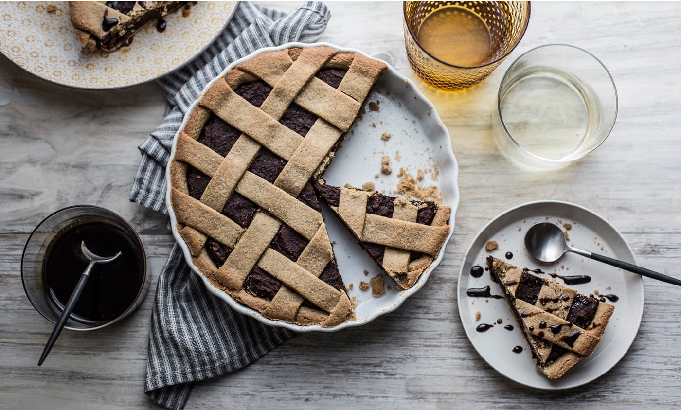 crostata con farina di ceci