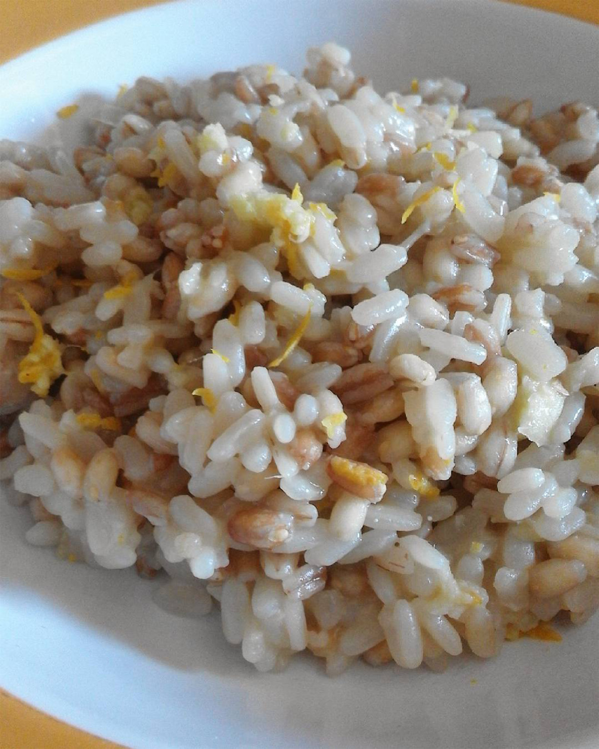 risotto porro e zenzero