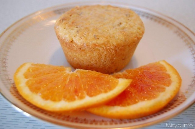 muffin arancia mandorle