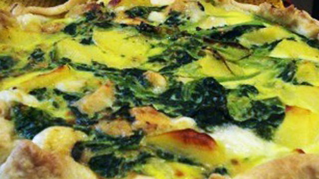 torta salata puntarelle