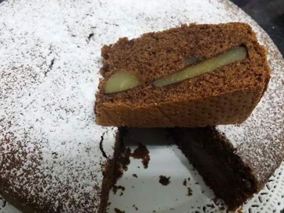 torta soffice pera e cioccolato