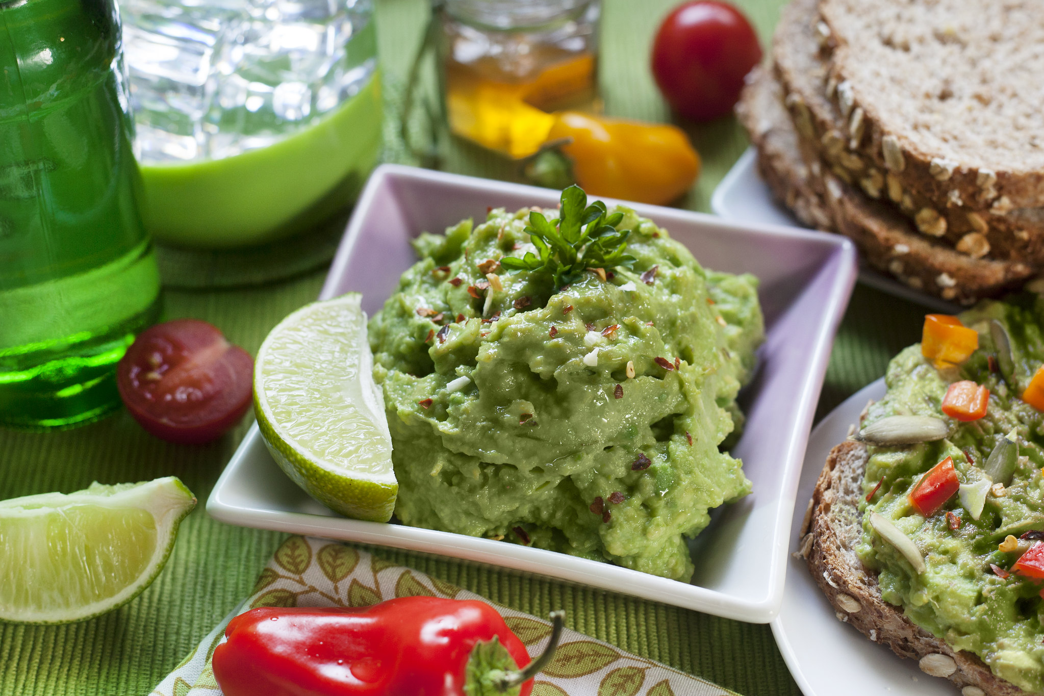 guacamole e gamberi