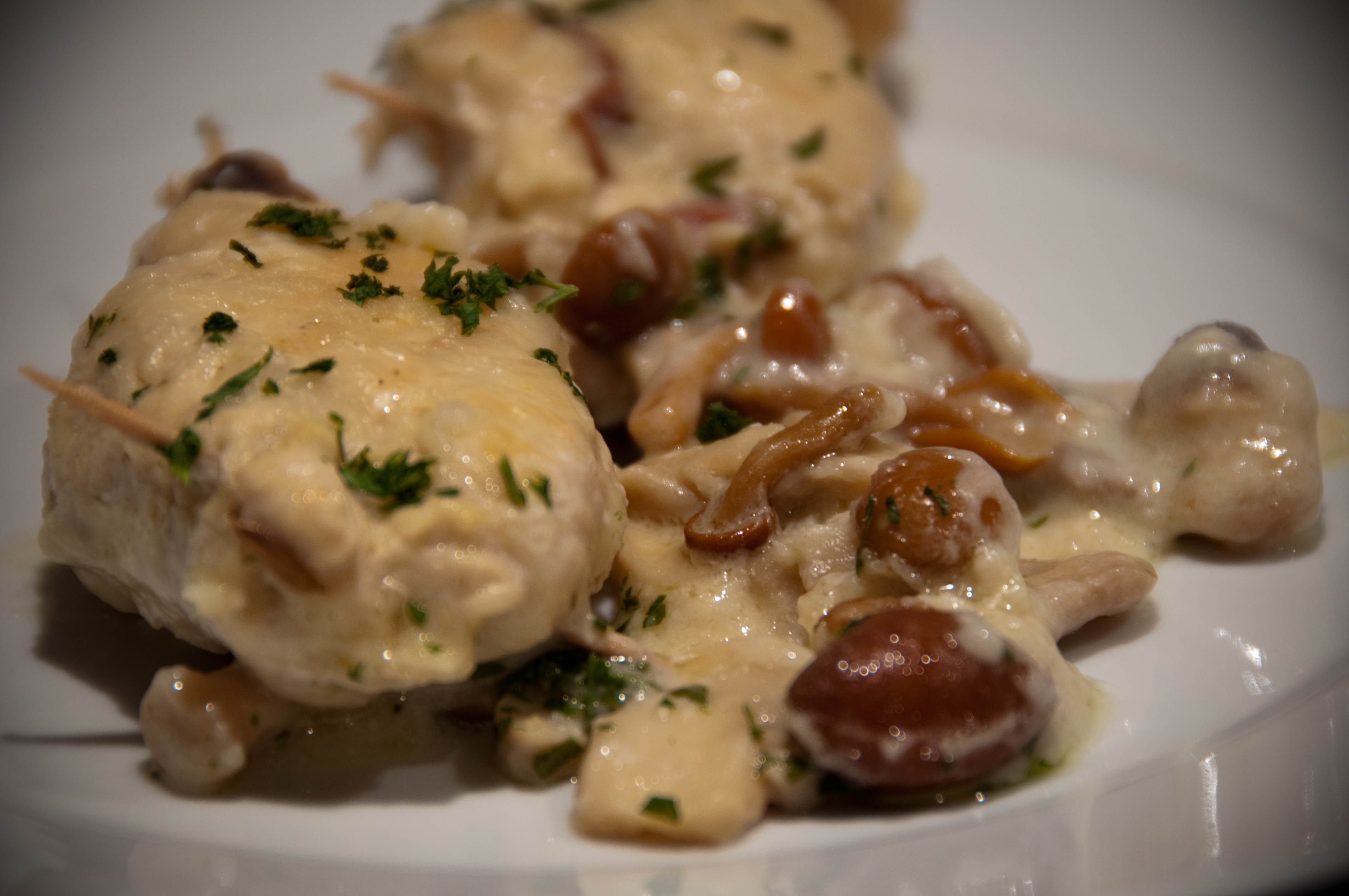 scaloppine di pollo ai funghi