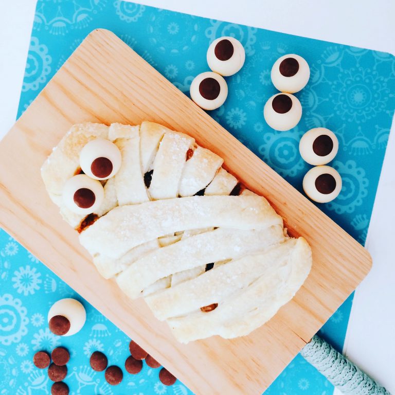 fantasmini di halloween di pasta sfoglia