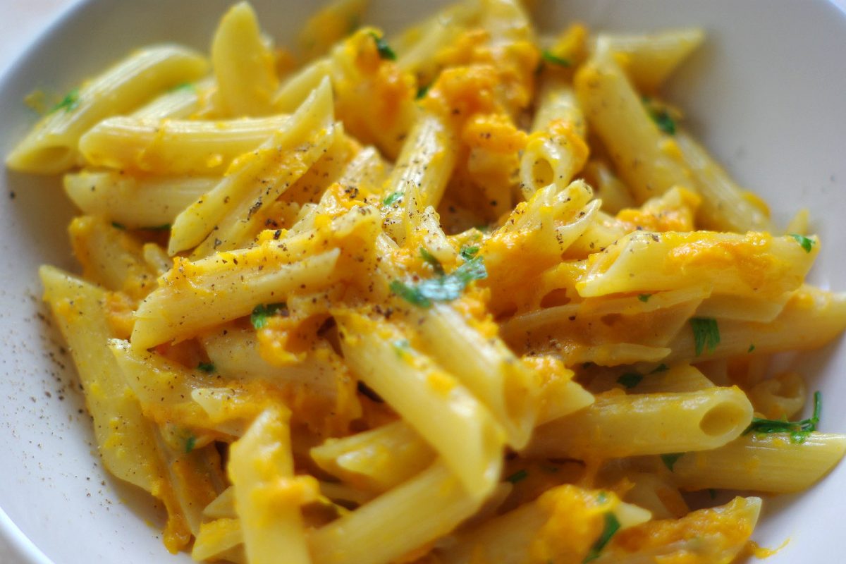 pasta con la zucca