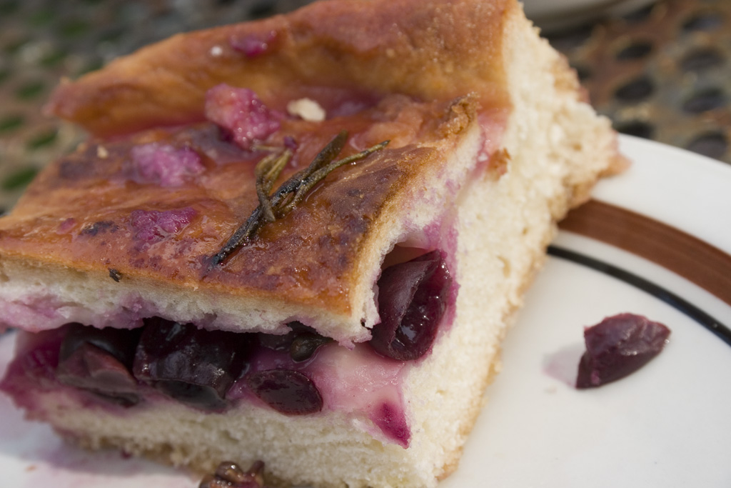 schiacciata all'uva preparazione