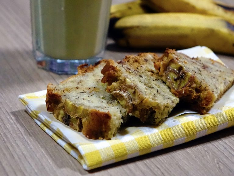 torta banane e noci senza burro