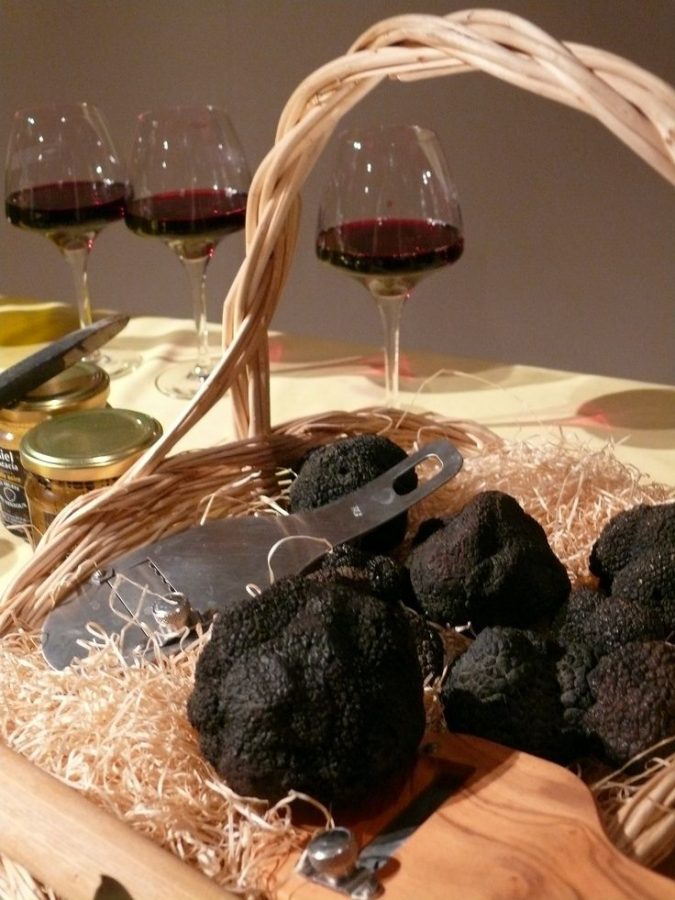 tartufo nero e vino