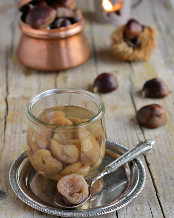 Castagne al liquore ricetta