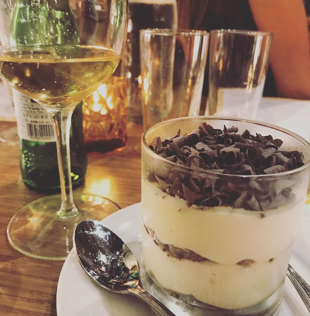 tiramisù e vino