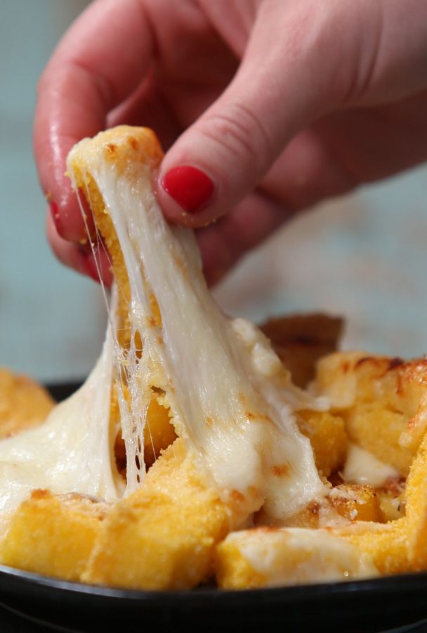 ricetta polenta fritta con formaggio