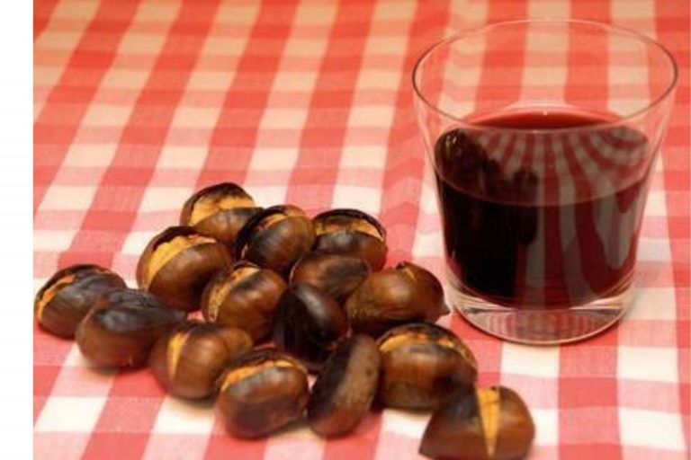 vino novello e castagne