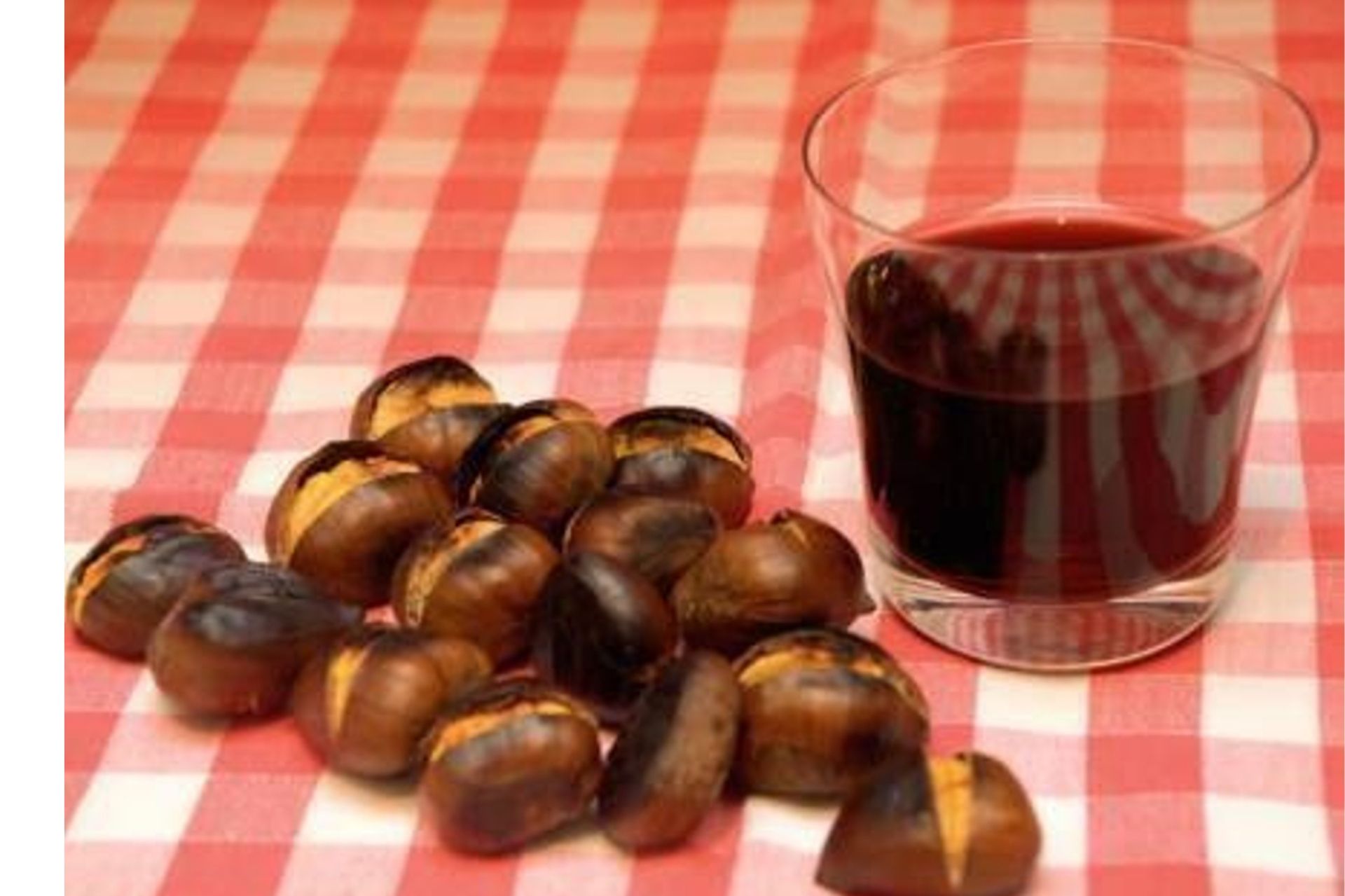 vino novello e castagne