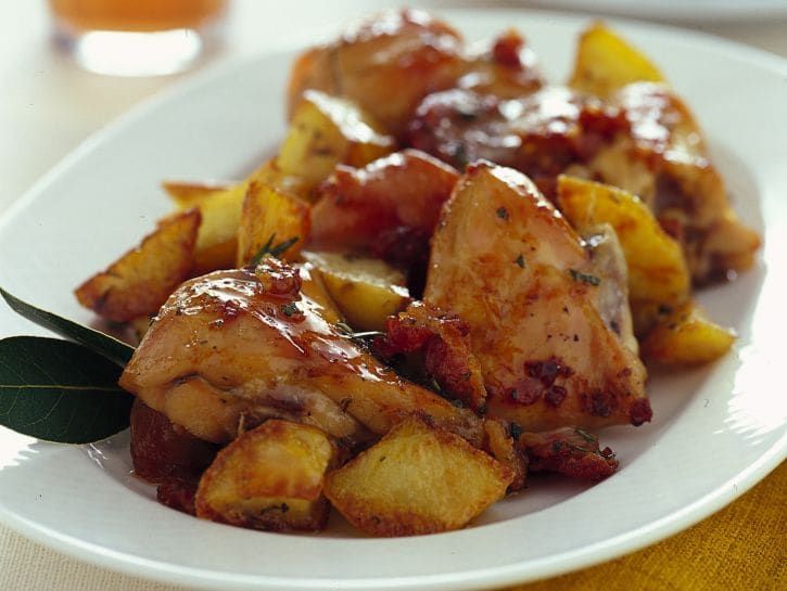 coniglio con patate