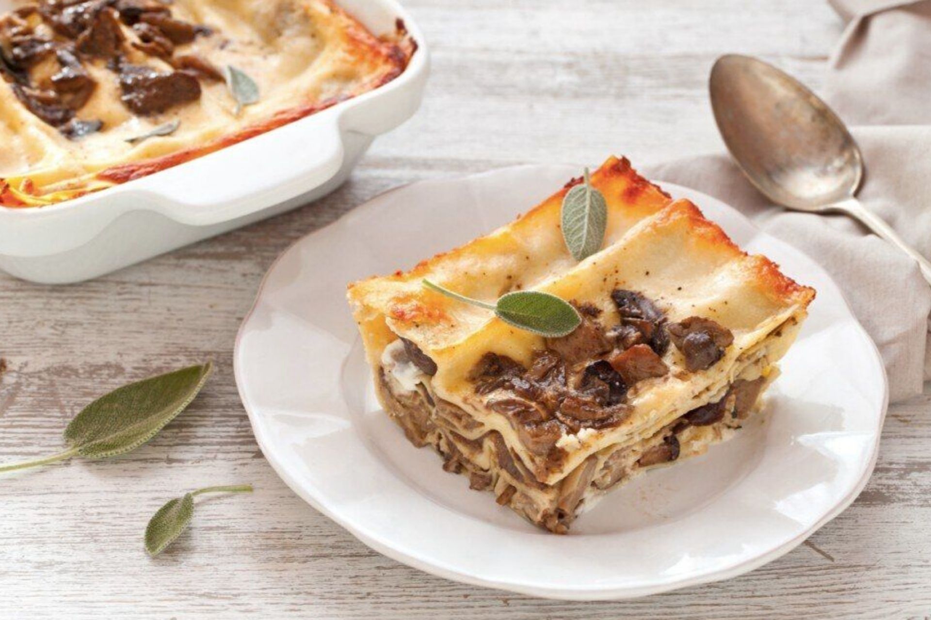 Lasagne di Natale ai funghi