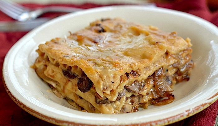 lasagne funghi salsiccia salsiccia