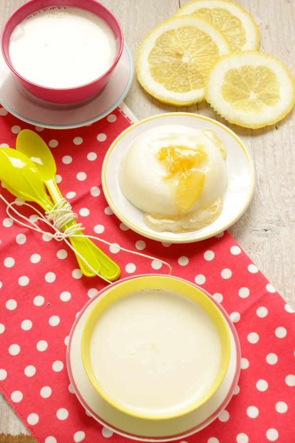 pasta cotta al limone