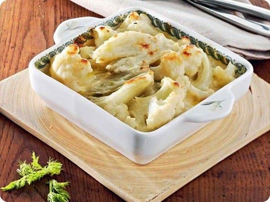 Gratin di cavolfiore e finocchi