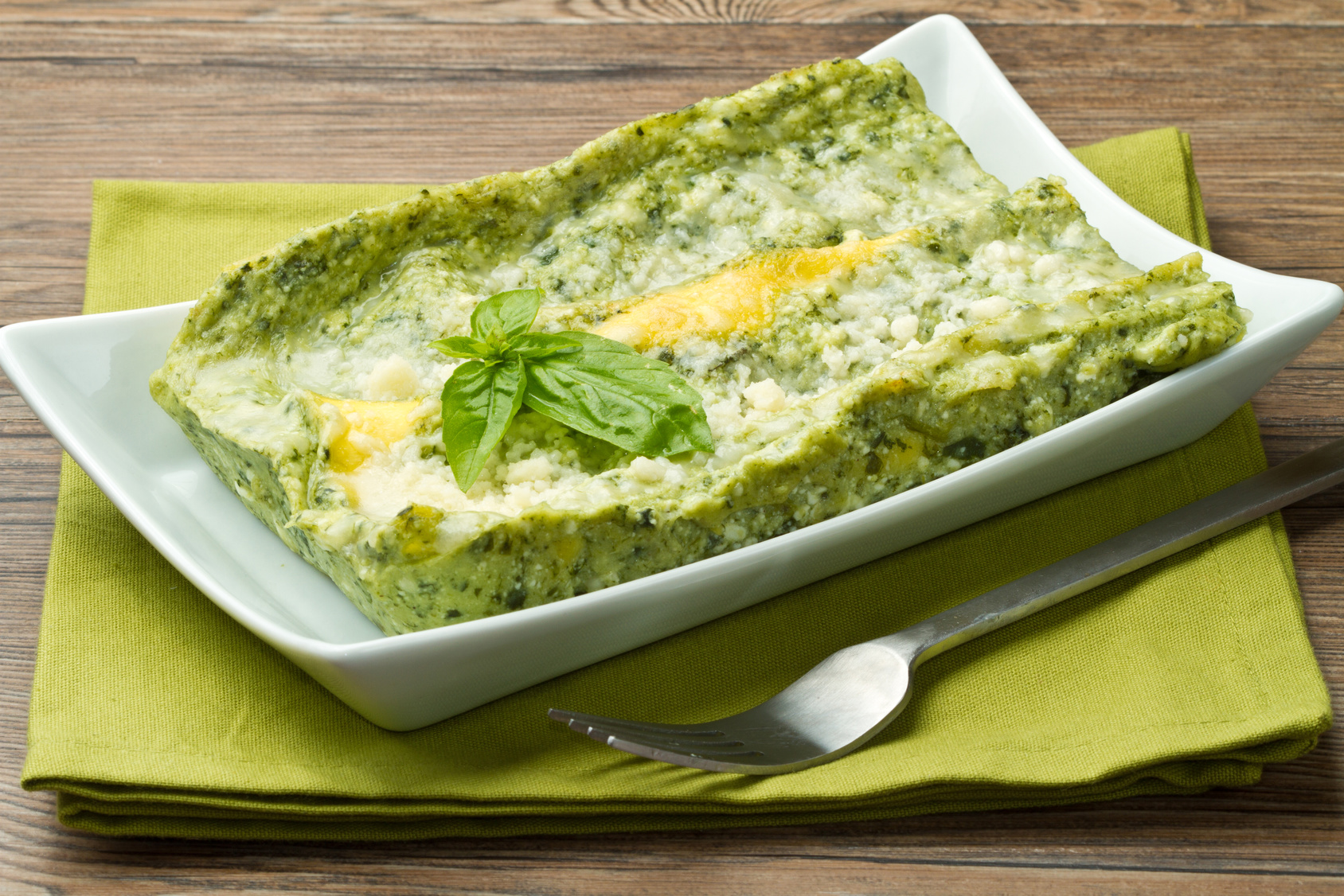 Lasagne light al pesto