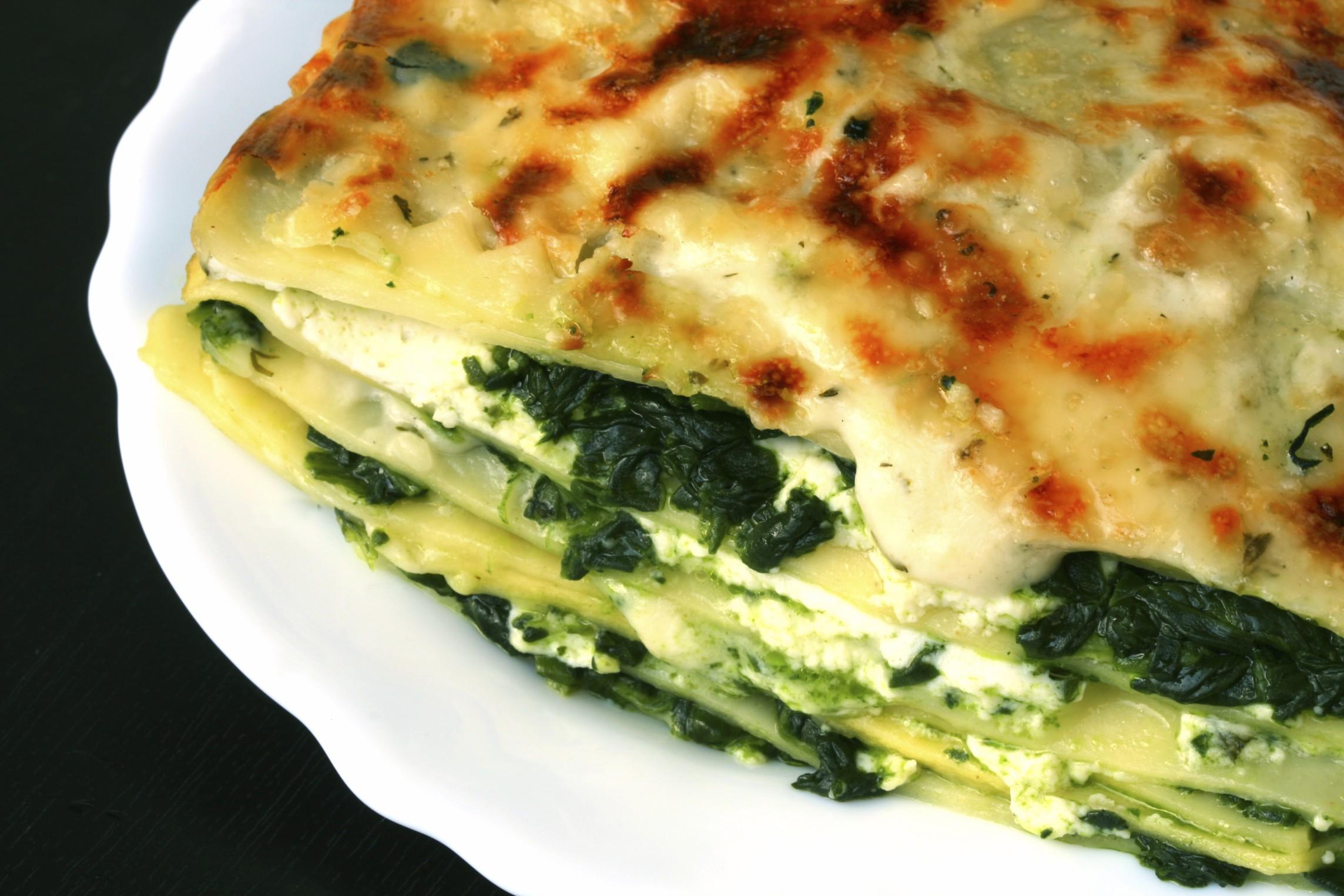 Lasagne light ricotta e spinaci