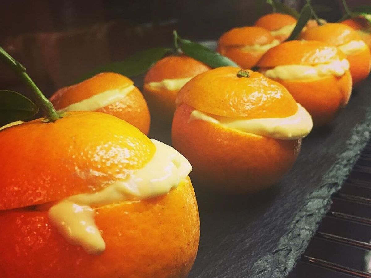 Mandarini ripieni di crema al mandarino