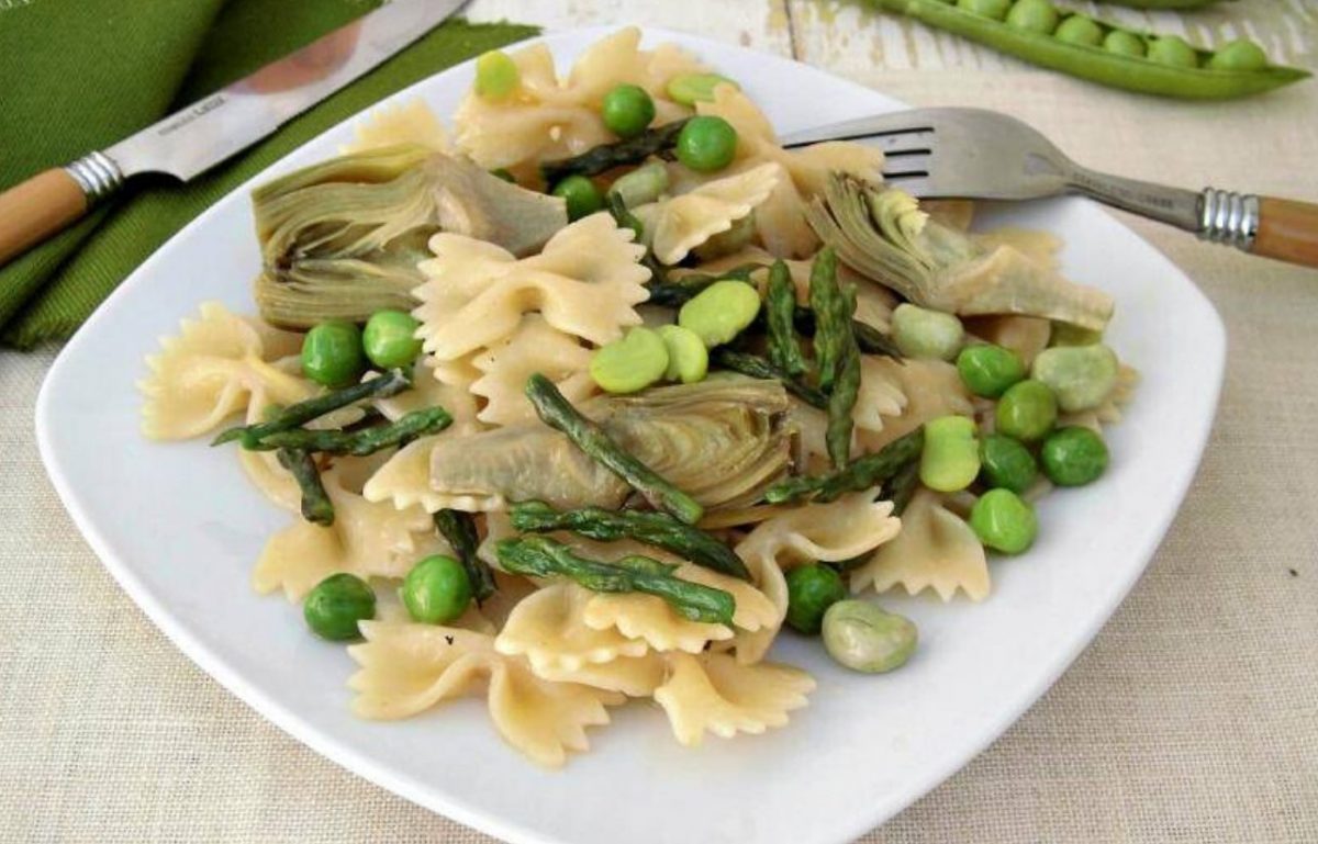 Pasta dietetica con verdure