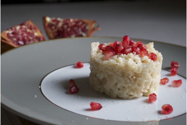 risotto al melograno e taleggio ricetta