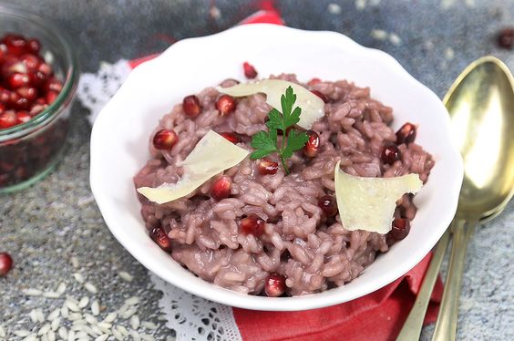 risotto melograno e taleggio