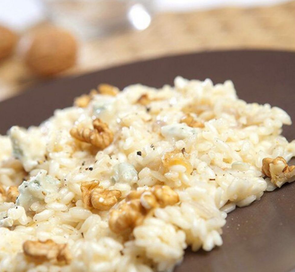 risotto noci e gorgonzola