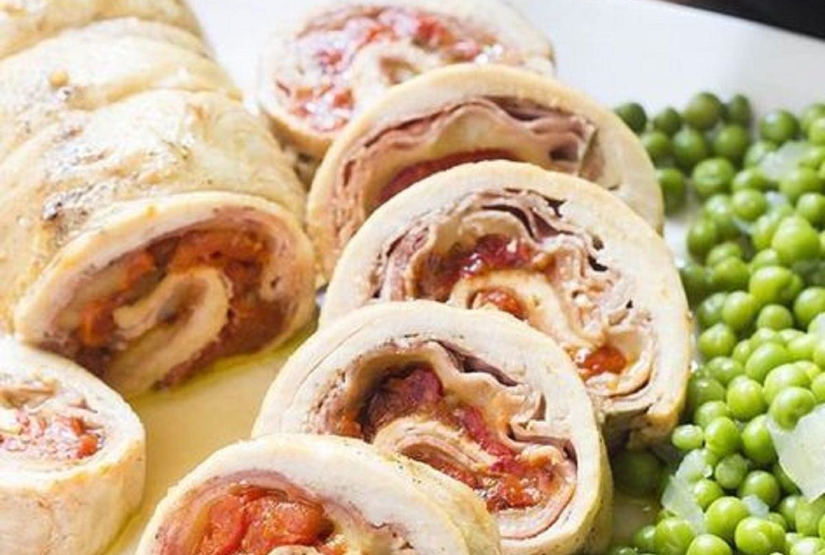 rotolo di pollo ripieno