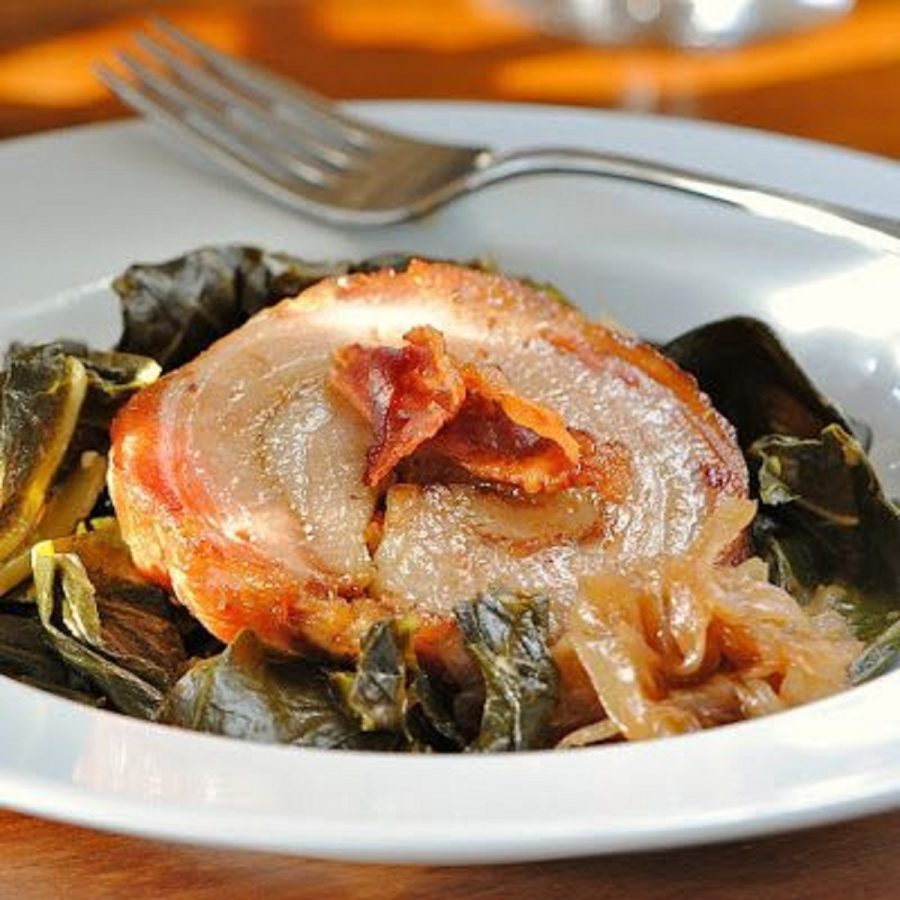 Rotolo di tacchino in crosta di pancetta 