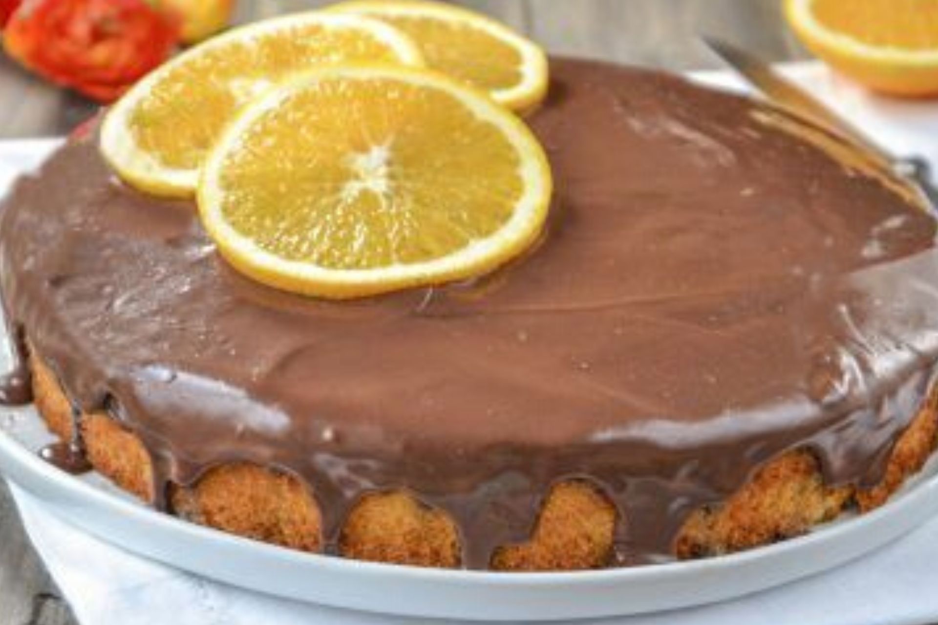 Torta invernale cioccolato e arancia