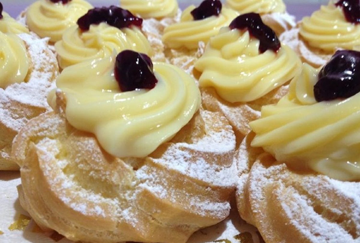 zeppole di carnevale con bimby con crema